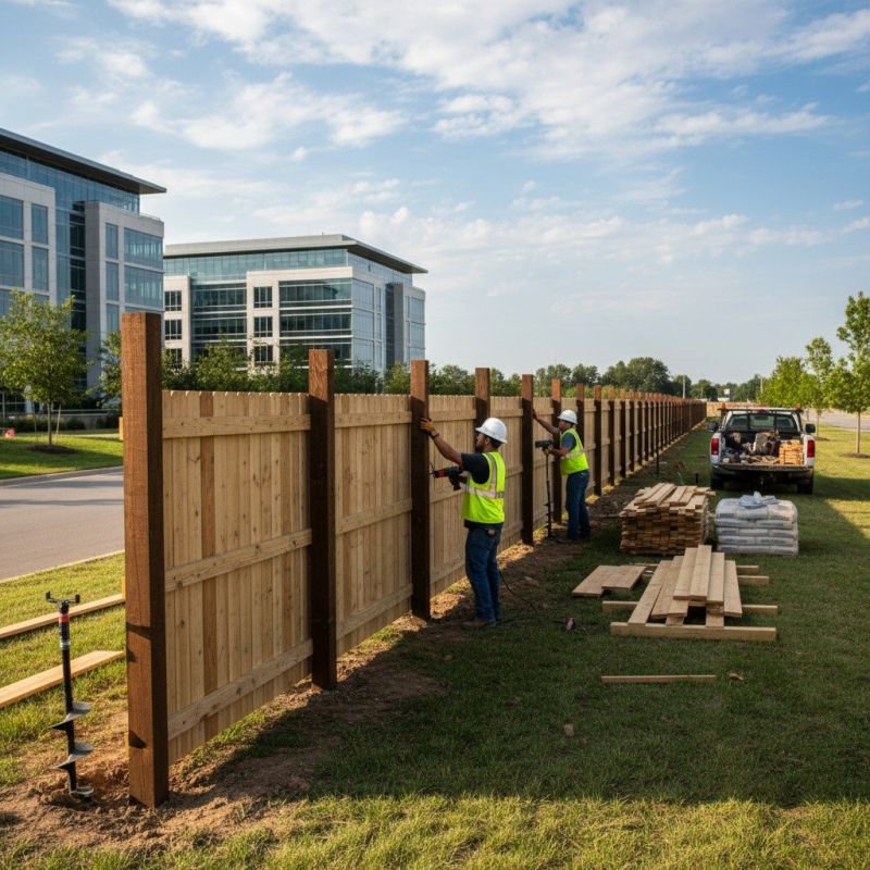 Composite Fence Installation